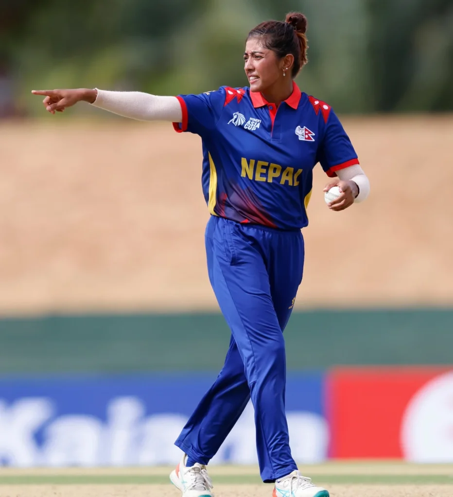 Nepal women's national cricket team captain Indu Barma