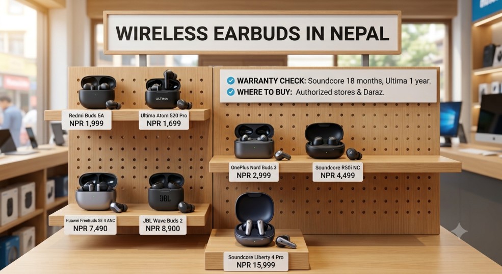 earbuds price in nepal comparision