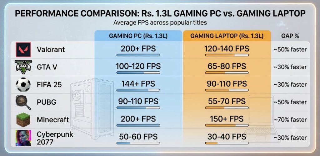 Game Performance Comparison, Gaming PC vs Gaming Laptop Nepal